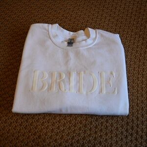 BRIDE White Crewneck Sweatshirt – Size Small